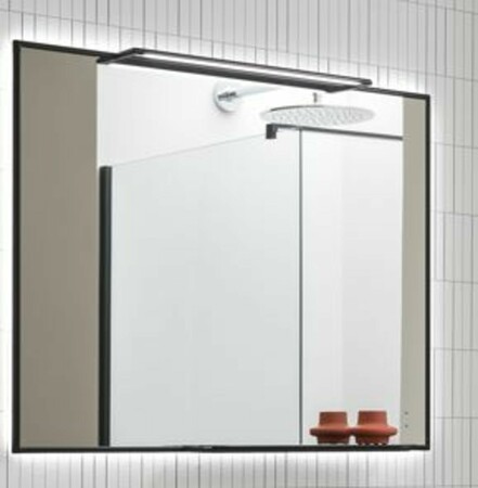 Arblu Tuby spiegel B950xH720mm met LED-verlichting alu black
