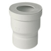 Nicoll gerade WC-Muffe Ablauf D 90 mm Anschluss Ablauf D 85-107 mm PVC weiß